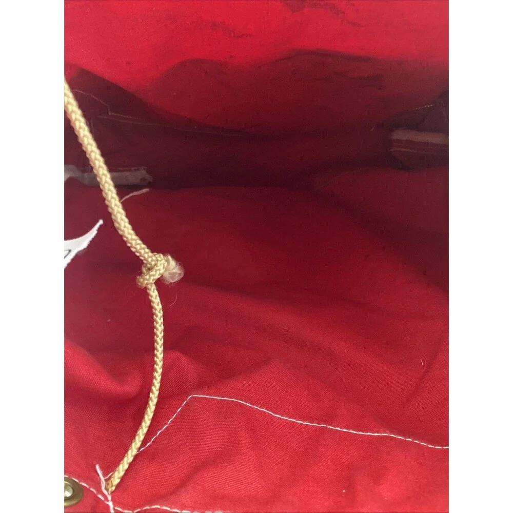 Vintage Jugglebags Artisan Backpack Red Canvas Boho Festival Bag